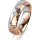 Ring 18 Karat Rotgold/950 Platin 5.5 mm diamantmatt 1 Brillant G vs 0,065ct