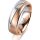 Ring 18 Karat Rotgold/950 Platin 6.0 mm sandmatt