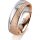 Ring 18 Karat Rotgold/950 Platin 6.0 mm kreismatt