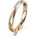 Ring 14 Karat Gelb-/Weissgold 3.0 mm längsmatt