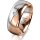 Ring 18 Karat Rotgold/950 Platin 8.0 mm poliert 1 Brillant G vs 0,065ct