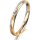 Ring 18 Karat Gelbgold/950 Platin 2.5 mm l&auml;ngsmatt 1 Brillant G vs 0,025ct