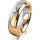 Ring 18 Karat Gelbgold/950 Platin 5.5 mm poliert 1 Brillant G vs 0,065ct