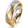 Ring 18 Karat Gelbgold/950 Platin 6.0 mm sandmatt