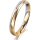 Ring 18 Karat Gelbgold/950 Platin 3.0 mm l&auml;ngsmatt