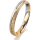 Ring 18 Karat Gelbgold/950 Platin 3.0 mm kristallmatt
