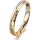Ring 18 Karat Gelbgold/950 Platin 3.0 mm diamantmatt