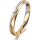 Ring 18 Karat Gelbgold/950 Platin 3.0 mm längsmatt 1 Brillant G vs 0,025ct