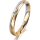 Ring 18 Karat Gelbgold/950 Platin 3.0 mm l&auml;ngsmatt 1 Brillant G vs 0,025ct