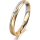 Ring 18 Karat Gelbgold/950 Platin 3.0 mm sandmatt 1 Brillant G vs 0,025ct