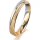 Ring 18 Karat Gelbgold/950 Platin 3.5 mm kreismatt