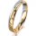 Ring 18 Karat Gelbgold/950 Platin 3.5 mm diamantmatt