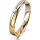 Ring 18 Karat Gelbgold/950 Platin 3.5 mm poliert 1 Brillant G vs 0,025ct