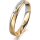 Ring 18 Karat Gelbgold/950 Platin 3.5 mm sandmatt 1 Brillant G vs 0,025ct