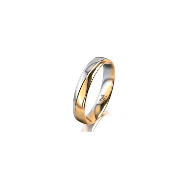 Ring 18 Karat Gelbgold/950 Platin 4.0 mm poliert