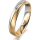 Ring 18 Karat Gelbgold/950 Platin 4.0 mm sandmatt
