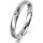 Ring 14 Karat Weissgold 3.0 mm längsmatt 1 Brillant G vs 0,025ct