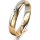 Ring 18 Karat Gelbgold/950 Platin 4.0 mm poliert 4 Brillanten G vs Gesamt 0,020ct