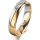 Ring 18 Karat Gelbgold/950 Platin 4.5 mm poliert