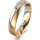 Ring 18 Karat Gelbgold/950 Platin 4.5 mm l&auml;ngsmatt