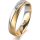 Ring 18 Karat Gelbgold/950 Platin 4.5 mm sandmatt