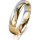 Ring 18 Karat Gelbgold/950 Platin 4.5 mm poliert 4 Brillanten G vs Gesamt 0,025ct
