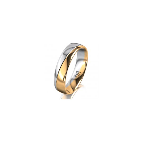 Ring 18 Karat Gelbgold/950 Platin 5.0 mm poliert