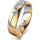 Ring 18 Karat Gelbgold/950 Platin 5.5 mm poliert 1 Brillant G vs 0,050ct
