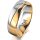 Ring 18 Karat Gelbgold/950 Platin 6.0 mm poliert