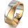 Ring 18 Karat Gelbgold/950 Platin 8.0 mm sandmatt