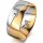 Ring 18 Karat Gelbgold/950 Platin 8.0 mm poliert 1 Brillant G vs 0,050ct
