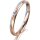 Ring 18 Karat Rotgold/950 Platin 2.5 mm l&auml;ngsmatt 1 Brillant G vs 0,025ct