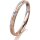 Ring 18 Karat Rotgold/950 Platin 2.5 mm kristallmatt 1 Brillant G vs 0,025ct
