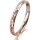 Ring 18 Karat Rotgold/950 Platin 2.5 mm diamantmatt 1 Brillant G vs 0,025ct