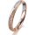 Ring 18 Karat Rotgold/950 Platin 3.0 mm kristallmatt