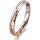 Ring 18 Karat Rotgold/950 Platin 3.0 mm diamantmatt
