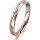Ring 18 Karat Rotgold/950 Platin 3.0 mm l&auml;ngsmatt 1 Brillant G vs 0,025ct