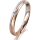 Ring 18 Karat Rotgold/950 Platin 3.0 mm sandmatt 1 Brillant G vs 0,025ct