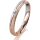 Ring 18 Karat Rotgold/950 Platin 3.0 mm kreismatt 1 Brillant G vs 0,025ct