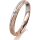 Ring 18 Karat Rotgold/950 Platin 3.0 mm kristallmatt 1 Brillant G vs 0,025ct