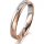 Ring 18 Karat Rotgold/950 Platin 3.5 mm sandmatt