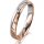 Ring 18 Karat Rotgold/950 Platin 3.5 mm diamantmatt