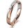 Ring 18 Karat Rotgold/950 Platin 3.5 mm poliert 1 Brillant G vs 0,025ct