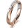 Ring 18 Karat Rotgold/950 Platin 3.5 mm l&auml;ngsmatt 1 Brillant G vs 0,025ct