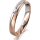 Ring 18 Karat Rotgold/950 Platin 3.5 mm sandmatt 1 Brillant G vs 0,025ct