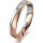 Ring 18 Karat Rotgold/950 Platin 4.0 mm sandmatt