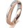 Ring 18 Karat Rotgold/950 Platin 4.0 mm kreismatt