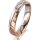 Ring 18 Karat Rotgold/950 Platin 4.0 mm diamantmatt