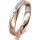 Ring 18 Karat Rotgold/950 Platin 4.0 mm l&auml;ngsmatt 1 Brillant G vs 0,025ct