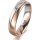 Ring 18 Karat Rotgold/950 Platin 4.5 mm l&auml;ngsmatt